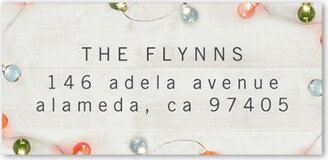 Address Labels: Xmas Lights Address Label, White, Address Label, Matte