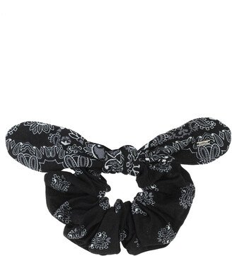 Printed Scrunchie - Black