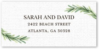 Address Labels: Arched Greenery Address Label, Gray, Address Label, Matte