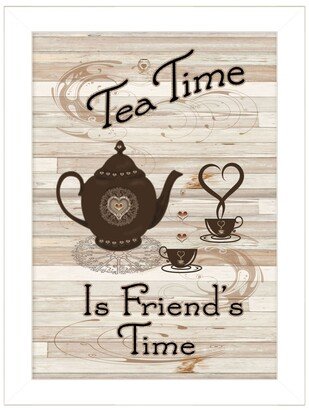 Tea Time by Millwork Engineering, Ready to hang Framed Print, White Frame, 10