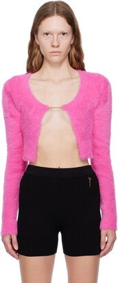 Pink Le Papier 'La Maille Neve Manches Longues' Cardigan