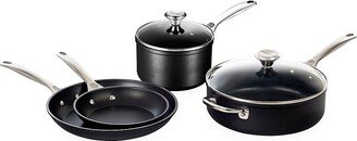 Toughened Nonstick PRO 6-Piece Fry, Saute & Saucepan Set