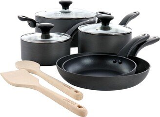 Everyday 10Pc Nonstick Cookware Set With Strainer Lids-AA