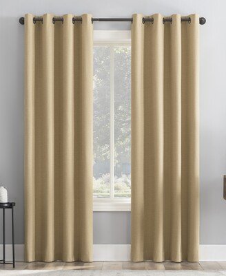 Channing Grid Texture Blackout Grommet Curtain Panel, 96