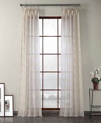 Linen Sheer Curtain Panel, 96