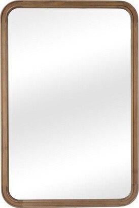 WallBeyond Pine Wooden Framed Standard Farmhouse Style Rectangle Wall Mirror