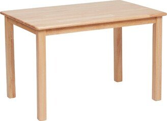 24in x 36in Hardwood Table, Kids Furniture, Natural