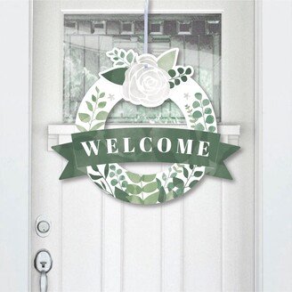 Big Dot Of Happiness Boho Botanical - Outdoor Greenery Party Decor - Front Door Wreath