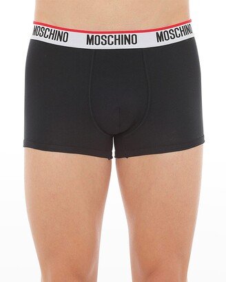 Men's Logo Waistband Single Boxer Brief-AA