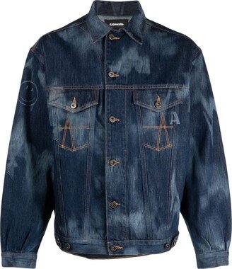 Signature tie-dye denim jacket