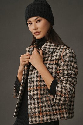 Houndstooth Tweed Trucker Jacket