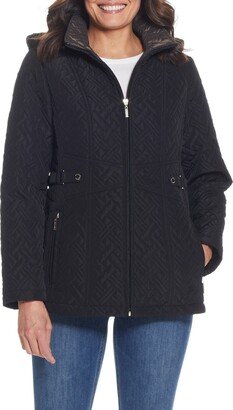 Quilted Jacket with Removable Hood