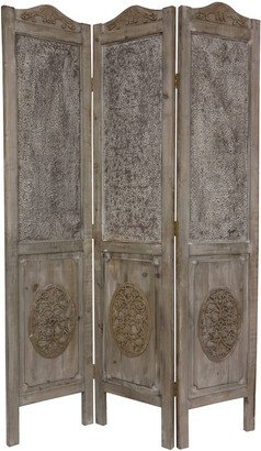 Handmade 6' Closed Mesh Antique Design Room Divider