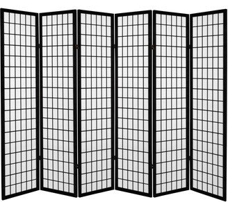 Handmade 6' Canvas Window Pane Room Divider