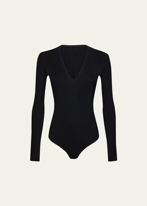 V-Neck Jersey Bodysuit