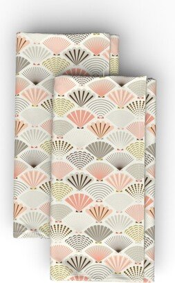 Cloth Napkins: She Sells Seashells - Multi Cloth Napkin, Longleaf Sateen Grand, Multicolor