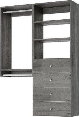 Modular Closets Select Compact Closet Kit - Grey, 60