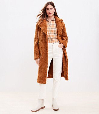 Petite Shearling Modern Coat