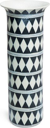 Geometric-Pattern Porcelain Vase (45cm)