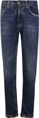 Pendleton Straight-Leg Frayed Jeans