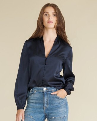 Beata Stretch-Silk Blouse