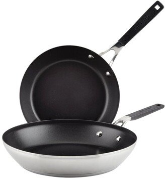 Stainless Steel Nonstick Induction Frying Pan Set