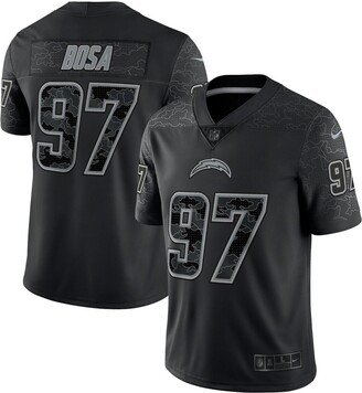 Men's Joey Bosa Black Los Angeles Chargers Reflective Limited Jersey