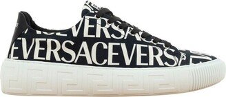 Allover Logo Printed Low-Top Sneakers