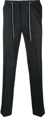 Straight-Leg Drawstring Trousers-AE