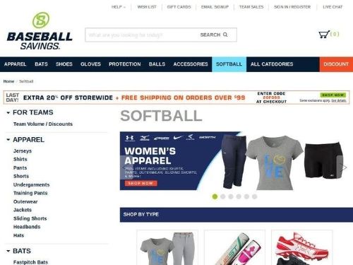 Softball Savings Promo Codes & Coupons