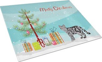 CK4705LCB Scottish Straight Cat Merry Christmas Glass Cutting Board