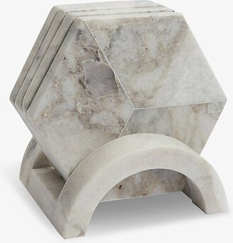 Soho Home Clyde Hexagonal-shape Marble Coasters set of Five