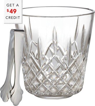 Lismore Ice Bucket With Tongs With $49 Credit-AA