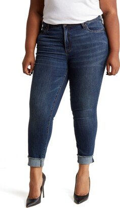 Ascher Cuffed Ankle Straight Leg Jeans-AA