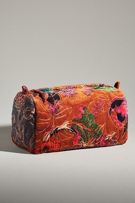 By Anthropologie Quilted Velvet Cosmetic Bag