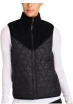 Adult Women Reversible Ski Vest - Black/black