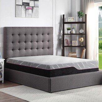 Bridgevine Home Realcozy 11 in. 3-Layer Memory Foam Mattress with Bamboo Charcoal Knit Cover - Storm Cloud Grey