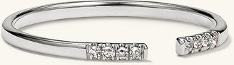 Beam Pavé Diamond Open Ring