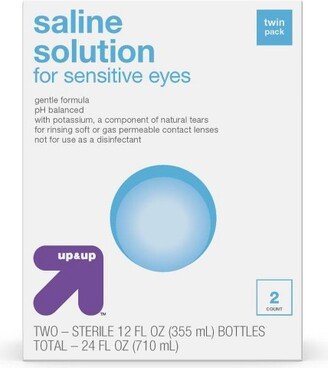 Saline Solution for Sensitive Eyes - 24 fl oz - up & up™