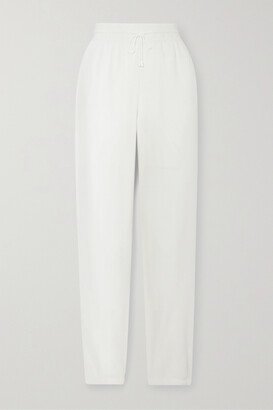 Paraggi Cotton Tapered Track Pants - White