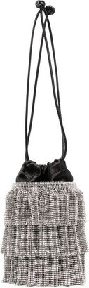 Crystal-Mesh Bucket Bag