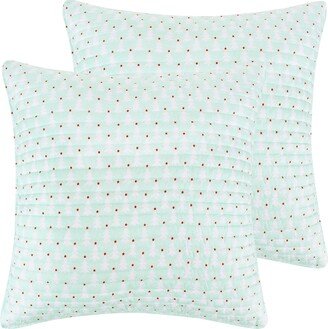 Gnome for the Holidays 2 Piece Sham Set, European