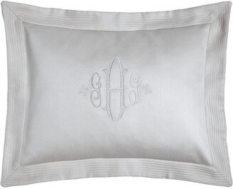 Standard Angelina Pique Sham with Block Monogram