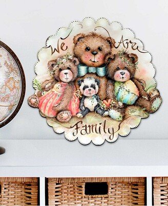 We are Family, Bears Holiday Outdoor Decor Large Ornament