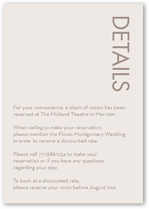 Enclosure Cards: Softly Together Wedding Enclosure Card, Grey, Matte, Signature Smooth Cardstock, Square