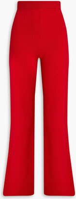 Lydie merino wool-blend flared pants