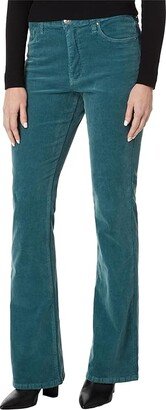 Ana Corduroy High-Rise Fab Ab Flare (Lagoon) Women's Casual Pants