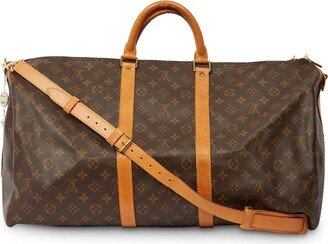 Monogram Canvas Keepall Bandoulière 55 (Authentic Pre-Owned)-AA