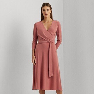 Lauren Petite Ralph Lauren Surplice Jersey Dress