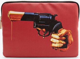 Wears Toilerpaper Revolver Faux-leather 13” Laptop Case 34cm x 25cm